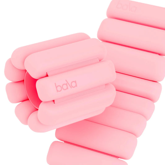 Bangles Wrist & Ankle Weights for Women & Men (Blush) - 2 Pound Silicone Bracelet Set